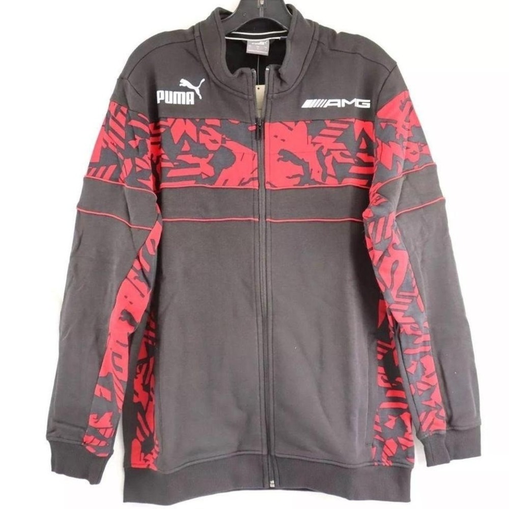Puma Mercedes AMG Petronas Motorsport SDS Sweat Jacket Black Red Mens L